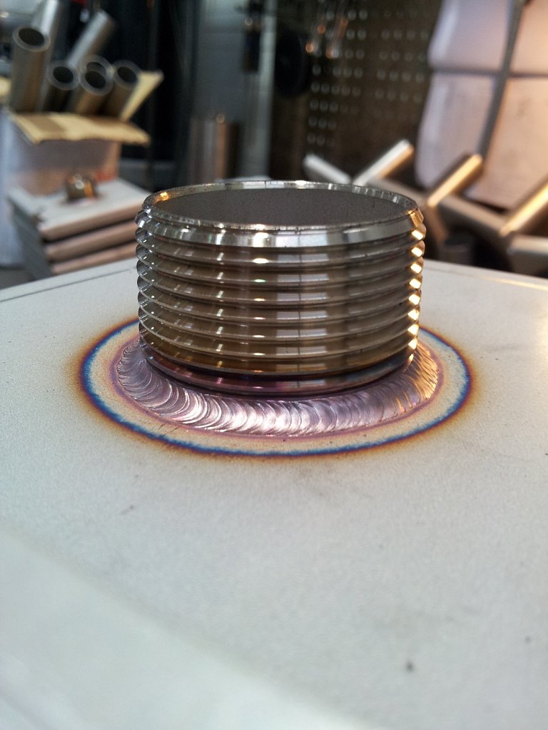 1-1/4" welded on rotating table